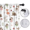 thumbnail image 4 of Blackout Kids Curtains,White Forest Fairy Pattern Childrens Insulated Curtains Set Of 2,Bedroom Essentials,Toddler Room Decor 42"x63", 4 of 5