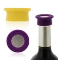 thumbnail image 1 of Tapones ventilados para botellas, 2 unidades, color morado y amarillo, 1 of 6