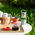thumbnail image 6 of BUYDEEM Silicone Pour-Over Coffee Dripper with Glass Filter Cup, Orange, 6 of 6