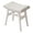 White, variant on Solid Wood Small Vanity Stool with Saddle Cushion, Compact Vanity Chair, Makeup Stool with High-Rebound Sponge Seat, White