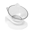 thumbnail image 6 of MLINS  Tilting Clear Single Bowl Cat Cone Kitten Bowls Pets Water White, 6 of 8