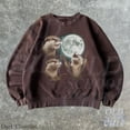 thumbnail image 5 of Vintage Otter Moon Sweatshirt | Wildlife Graphic Pullover, 5 of 7