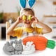 thumbnail image 2 of Conejitos de peluche a las escondidas en bolsa de zanahoria para Pascua, 2 of 5
