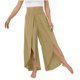 thumbnail image 2 of ICHUANYI ClearanceWomen's Spring And Color Elastic Waist Cotton Leggings Casual Pants(Khaki, L) ICHUANYI WER20232080503700, 2 of 7