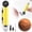 A1(1PC/Yellow), variant on Koadzawe Ball Pump with Pressure Gauge Dual Action Sports Ball Pump with Needle Air Inflation Hand Pump for Basketball Soccer Football
