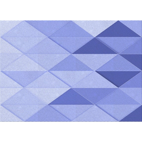 Ahgly Company Machine Washable Indoor Rectangle Transitional Light Slate Blue Area Rugs, 6' x 9'