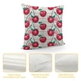 thumbnail image 4 of Chilfamy Girly Cherry Pillow Covers Pink Grid Lines Cute Fruits Stripes Decorative Pillow Covers for Kids Sweetheart Geometric Lovely Throw Pillow Covers for Living Room Couch Sofa,Multi-Size, 4 of 5