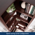 thumbnail image 2 of Sauder Select Corner Bookcase, Select Cherry Finish, 2 of 8
