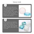 thumbnail image 4 of Inteprter Moldes para fundición de resina, herramienta de fabricación de joyas de silicona, Cenicero, DIY, maceta, molde para Base, decoraciones, Artesanía redondo Inteprter HA060865-02, 4 of 6