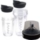 thumbnail image 1 of Repuestos de cuchilla extractora con taza de 18 oz y 24 oz y tapa de pico para licuadora Ninja Auto-IQ de 1200 W, piezas de engranaje de 7 aletas, 1 of 5
