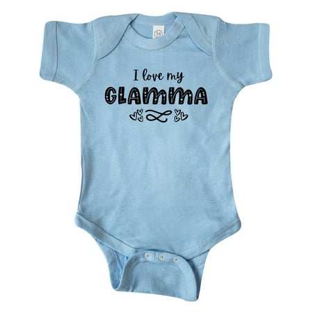

Inktastic I Love My Glamma- Hearts Gift Baby Boy or Baby Girl Bodysuit