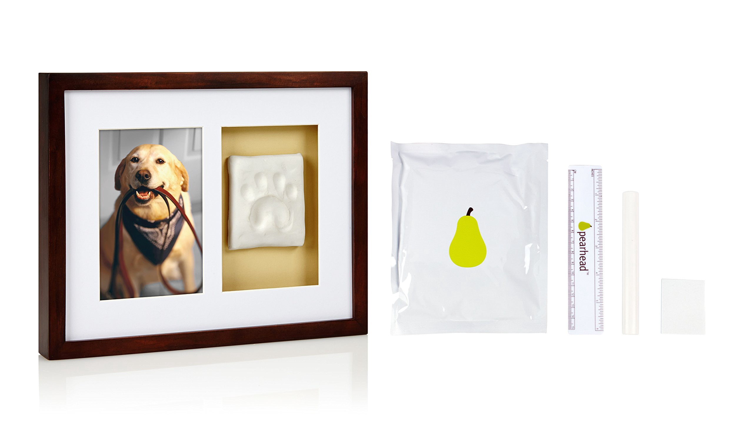 PETT Pet paw print frame with clay print kit and photo display