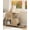 Natural Oak, variant on Cat Feeding Station with Bowls, Cat Food Table with Moving Wheels, Cat Bed Window Perch with Vertical Scratcher and Mat