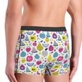 thumbnail image 4 of Bingfone Doodle Fruits Men's Underwear - Casual Stretch Boxer Briefs-Small, 4 of 7