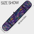 thumbnail image 3 of Yayeee Double Oven Mitt Kitchen Heat Resistant Baking 35" x7" Quilted Cotton Glove, Purple Waves Pattern, 3 of 6