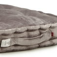 thumbnail image 6 of · REDEARTH · Velvet Floor Pillows-Premium Rayon Cotton Velvet Washable Plush Extra Soft Square seat Cushion with Handle for Dining, Patio, Office, Hardwood Floor (18"x18"x4"; Light Gray) Pack of 2, 6 of 8