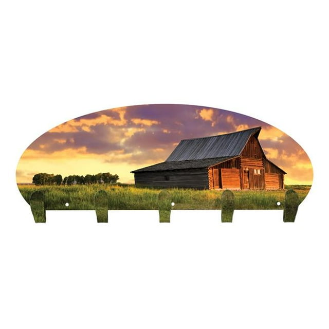 Next Innovations 101411001-BARN 23 x 10 in. Barn Five Hook Wall Mounted Coat Rack