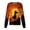 BVW48-Orange, variant on Halloween Scrub Jackets For Women Bat Ghost Print Scrub Tops Long Sleeve Crew Neck Scrubs Tops Pumpkin Spiders Medical Nurse Uniforms With Pocket Dark Gray L