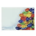 thumbnail image 1 of Watercolor Flower Cutting Board, Group of Murky Mix Fish Sea Animals in Dark Motley Abstract Art Image, Decorative Tempered Glass Cutting and Serving Board, Large Size, Multicolor, by Ambesonne, 1 of 1