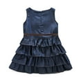 thumbnail image 6 of Lovebay Kids Girls Outfits, Denim Dress + Vest Coat + Belt 3Pcs Clothes Set, 6 of 13