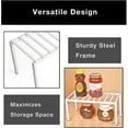 thumbnail image 4 of Smart Design Premium Cabinet Storage Shelf - Set of 6 - Small 10.63 x 5.25 Inch - Steel Metal Frame - Rust Resistant Coating - Cup, Dish, Counter and Pantry Organization - Kitchen - White, 4 of 7