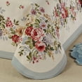 thumbnail image 4 of Classic Flower Bouquet Elegant Jacquard Woven Bedding, 3-Pc King Ecru Bedspread Set, 4 of 5