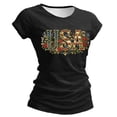 thumbnail image 2 of Goodtrade8 Women's Summer T Shirts 4th of July Red White and Blue Pullover Independence Day Red White and Blue American Fashion , Crew Neck Casual Tops for Junior Short Sleeve, 2 of 5