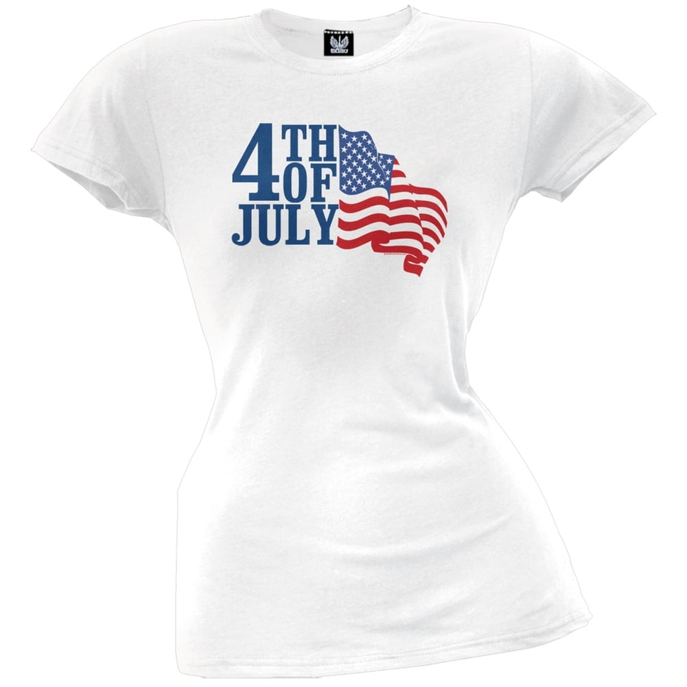 4th Of July Juniors T-Shirt - Small - Walmart.com