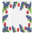 thumbnail image 3 of Ambesonne Floral Shower Curtain, Blossom Spring Flowers, 69"Wx70"L, Red Purple Green, 3 of 5