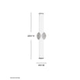 thumbnail image 5 of Femi - Light Brushed Nickel / Silver Traditional / Transitional - LED Steel Wall Sconce, 5 of 11