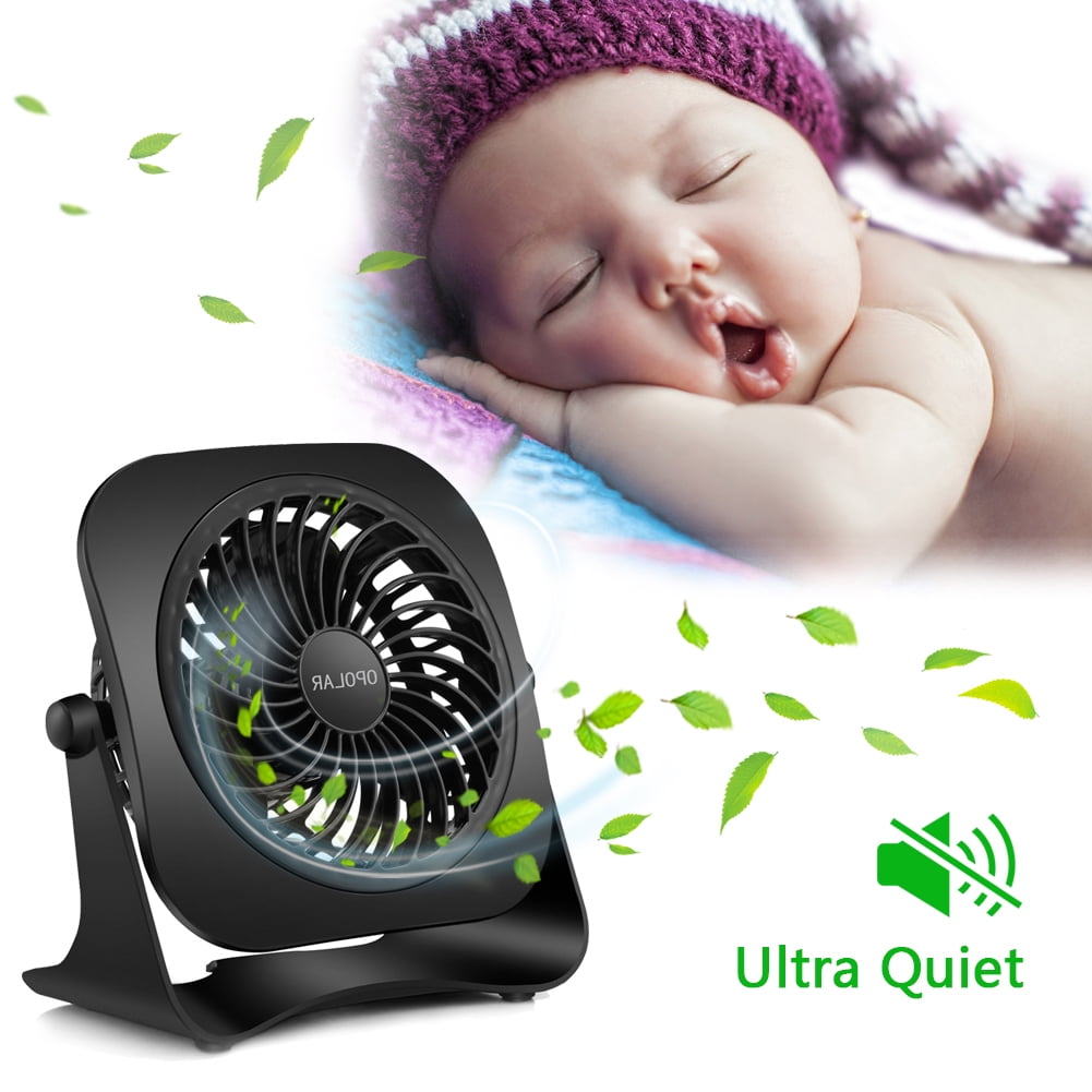 Private Jungle 4 Inch Mini USB Desk Fan, 2 Speeds, Lower Noise, USB Powered, 360° Up and Down,3.8 ft Cable,Powerful Black Fan for Home and Office Private Jungle 4 Inch Mini USB Desk Fan, 2 Speeds, Lower Noise, USB Powered, 360° Up and Down,3.8 ft Cable,Powerful Black Fan for Home and Office