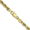 thumbnail image 5 of Auriga Fine Jewelry 10K Yellow Gold 4 mm Diamond-cut Quadruple Rope Chain Necklace for Men 24", 5 of 6
