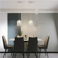 thumbnail image 5 of Miumaeov 2pcs Modern Crystal Pendant Light Chandelier Kitchen Island Hang Ceiling Lamp Fixture, 5 of 11