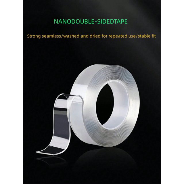 1pc High-Adhesive & Washable & Traceless & Transparent Nano Double-Sided Tape