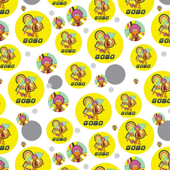 Retro 80's Gobo Fraggle Rock Premium Gift Wrap Wrapping Paper Roll