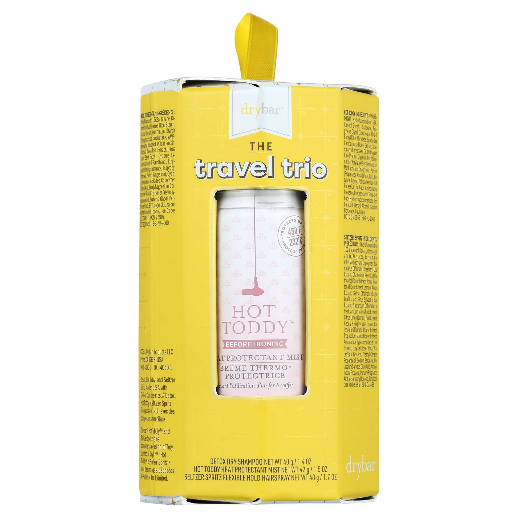 Drybar The Travel Trio Kit, Hair Spray Hair Care Holiday Gift Set