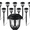 Matte Black, Cool White, variant on ExcMark 10 Pack Solar Lights Outdoor Garden Pathway Solar Powered Yard Lights for Walkway Sidewalk Driveway. (Black, Multi-colored)