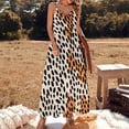 thumbnail image 2 of Leopard Print Pattern Sleeveless Dress Woman Fashion Long Dresses Women's Summer Suit Dress Summer 2025 Women, 2 of 7