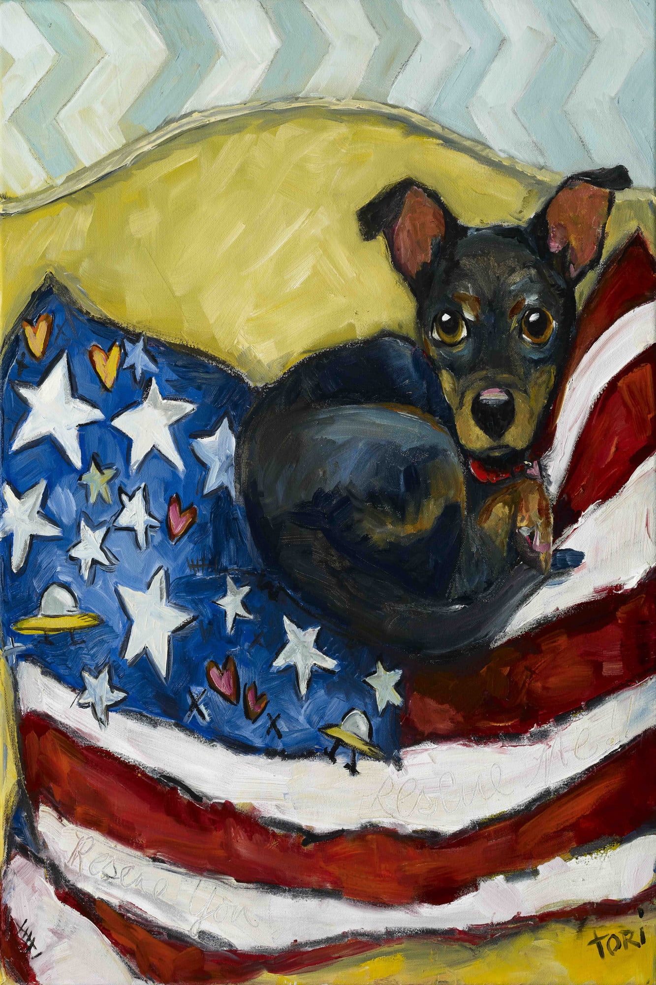 Rescue Me Rescue You Painting Print on Wrapped Canvas