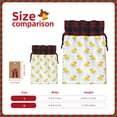 thumbnail image 3 of Rocae Yellow Rubber Duck Print Christmas Drawstring Linen Gift Bag with Drawstrings Treat Bag Goody Present Bags for Christmas Party Favor, 3 of 8