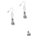 thumbnail image 2 of Delight Jewelry Silvertone Fu Dog Silvertone Leaf French Earrings, 2 of 5