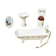 thumbnail image 2 of Ruiboury Miniature Bathtub Toilet Sink Mirror Set Addition For Mini House type 1 1Set, 2 of 6