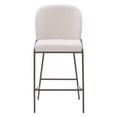 thumbnail image 4 of CorLiving Blakeley Modern Upholstered Indoor Counter Height Barstool with Metal Legs, Light Grey (Sold Individually), 4 of 10