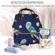 thumbnail image 5 of Disketp Astronaut Dinosaur and Space Mochila de Pañales de Gran Capacidad con Múltiples Bolsillos, Mochila de Viaje Multifuncional para Bebé, Unisex, Moderna y Resistente, 5 of 6
