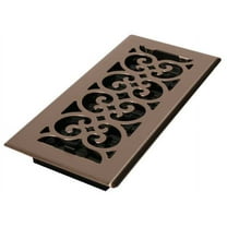 1 PK DecorGrates Floor Register, 5.5 X 11.5, Brushed Nickel, Steel