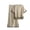 Beige A, variant on Women's Ice Silk Homewear Elbow Sleeve Shirt with Wide Leg Pants Two Piece Suit Pajamas Loose Homewear