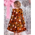 thumbnail image 4 of Arshiner Girls Dresses Puff Long Sleeve Fall Winter Formal Party Belted Dress with Pockets, 4 of 6