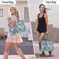 thumbnail image 6 of Large Capacity Tote Bag,Pioneer Flower Floral Print Pattern Handbag Fashion Luxury Tote Bag,15.7"x13"x 5.1" Inches,Laptop Compatible, 6 of 6