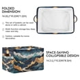 thumbnail image 2 of Yayeee 2 Pack Canvas Storage Basket with Handles for Shelves Fabric Bins Closet Organizer, Green Mountains, 2 of 8