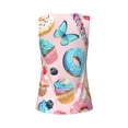 thumbnail image 5 of Fotbe Cupcakes and Donuts Womens Loose Fit Casual Flowy Slim-Fit Tank Tops Athletic Round Neck Trendy Sleeveless Summer Tops for Gym and Yoga-Small, 5 of 9